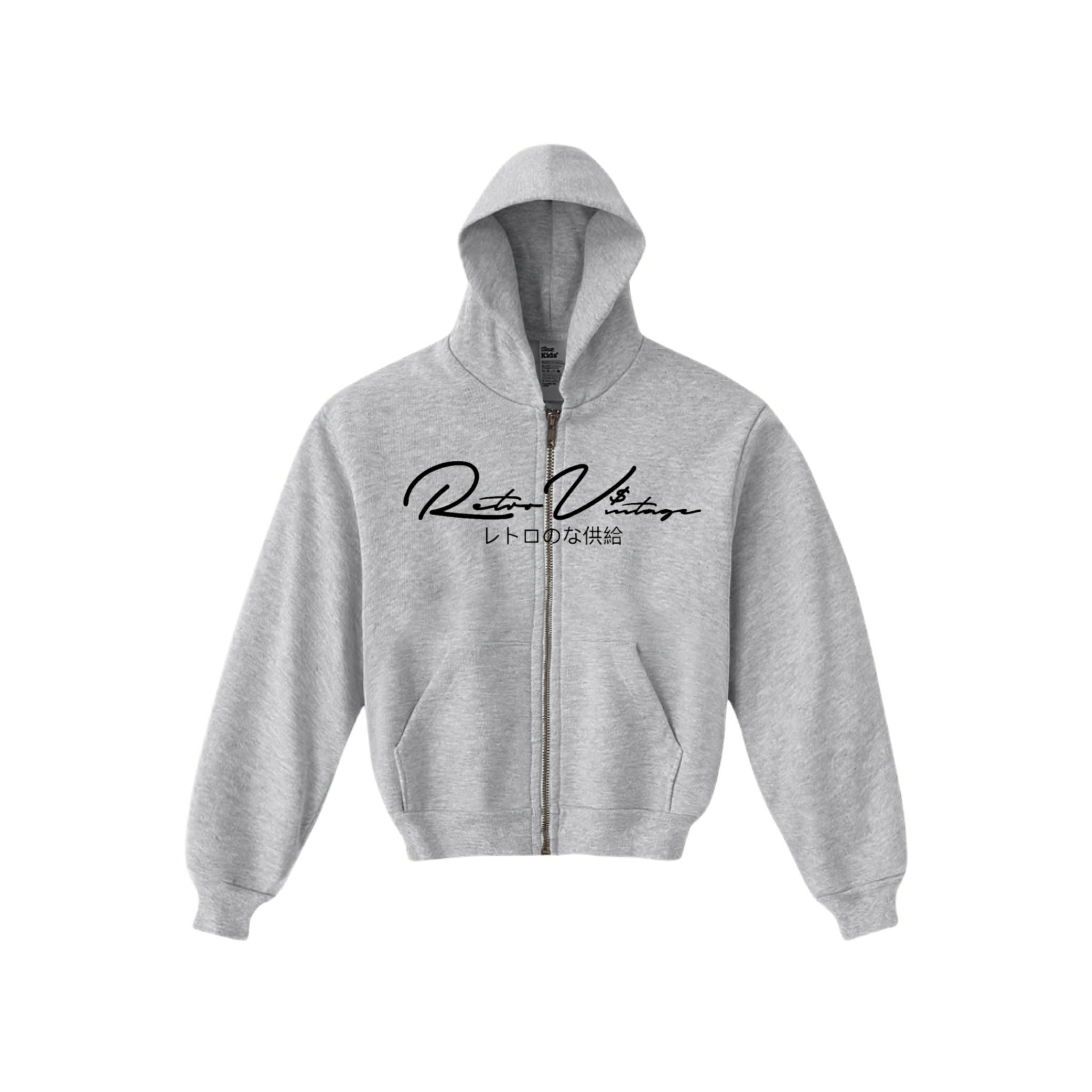 JŪ KIDS HEAVY FLEECE ZIP-UP HOODIE