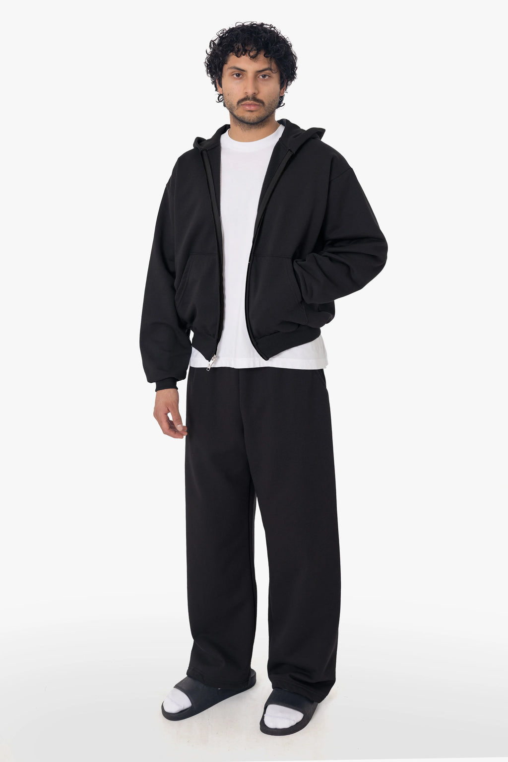 KŌRE CROPPED RELAX ZIP HOODIE