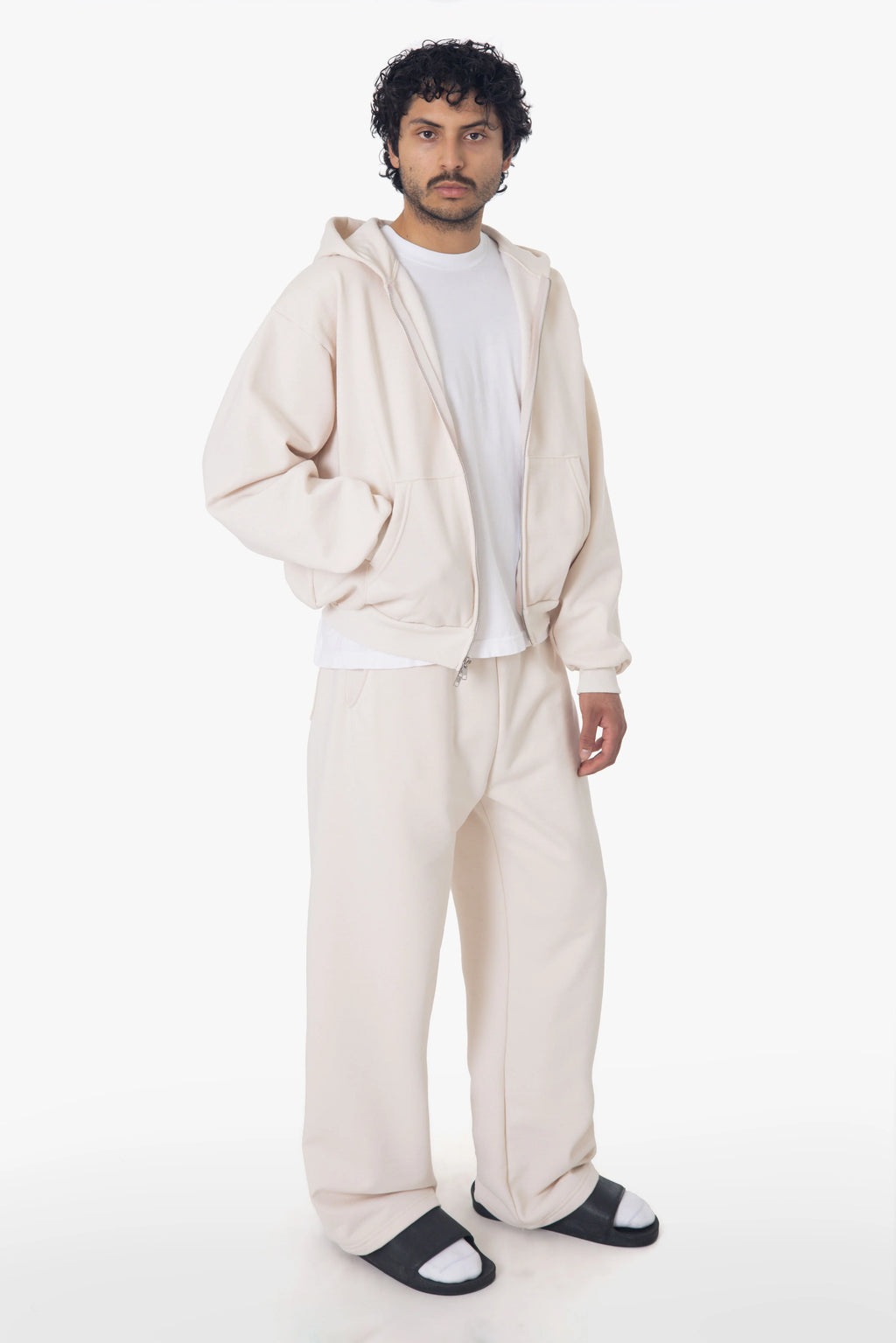 KŌRE CROPPED RELAX ZIP HOODIE