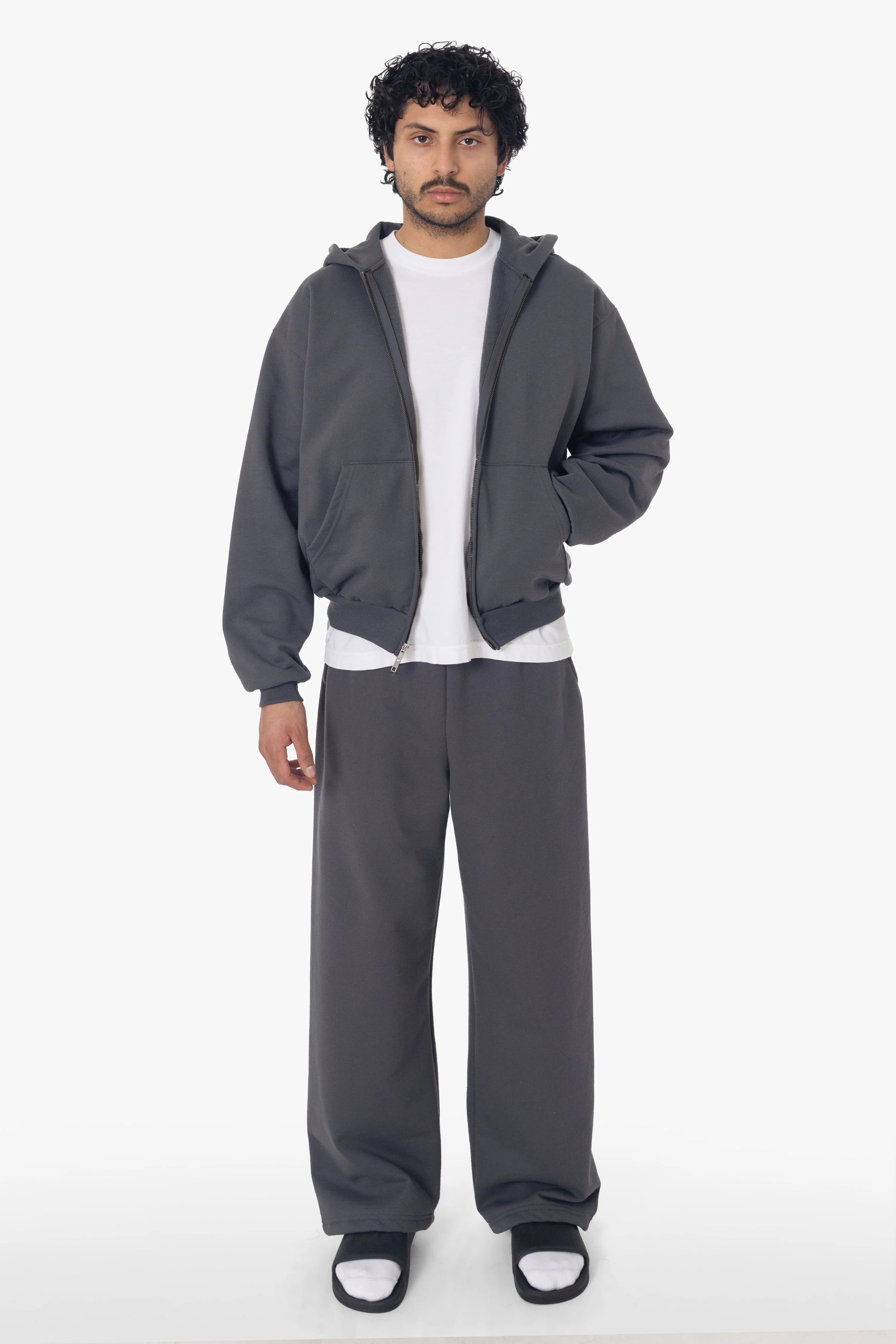 KŌRE CROPPED RELAX ZIP HOODIE